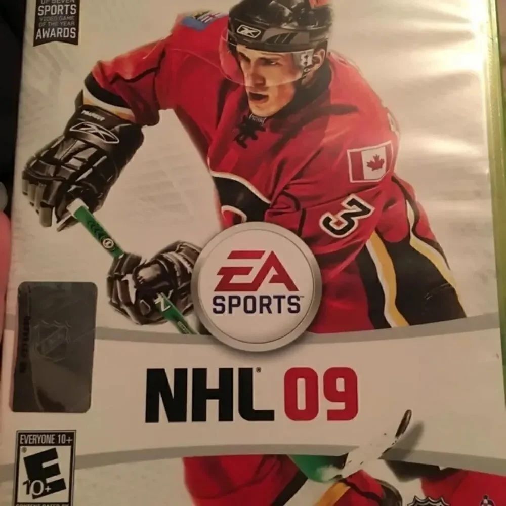 NHL 09 Xbox 360 video game Microsoft 2008 EUC COMPLETE with book hockey